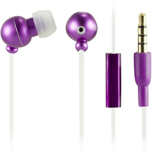 STREETZ HL120 iPhone In-ear Headphones, Purple